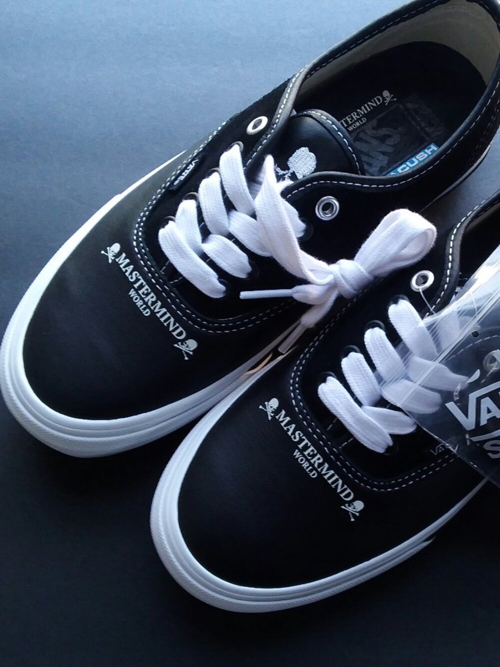 Mastermind World Japan Vans Leather Lux OldSkool Skate Collab Shoes Punk Culture